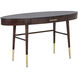 Osmond 60 X 24 inch Black / Brown / Brown Desk